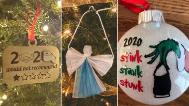 Christmas 2020 Ornaments in Pics and Videos: From Masked Santa Claus to Toilet Papers and COVID-19 Baubles, Netizens Go Creative to Decorate Xmas Trees For the Year We All Stayed Home