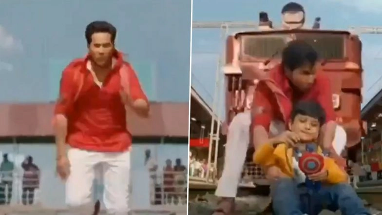 Coolie No 1: Varun Dhawan Saving a Kid From a Fake Train in This WTF Scene Leaves Fans in Splits