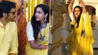 Ahead of Niharika Konidela and Chaitanya JV’s Grand Wedding, Take A Look At The Pics From Their Haldi Ceremony!