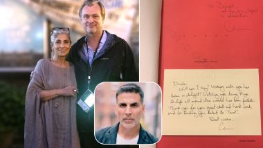 Akshay Kumar Shares Tenet Director Christopher Nolan’s Appreciation Note for Dimple Kapadia, Says ‘Here’s My Proud Son-in-Law Moment’ (Read Tweet)