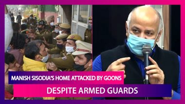 Manish Sisodia, Delhi Deputy CM's Residence Attacked By Goons Despite Armed Guards; Attack By BJP & Cops Helped, Says AAP, Watch