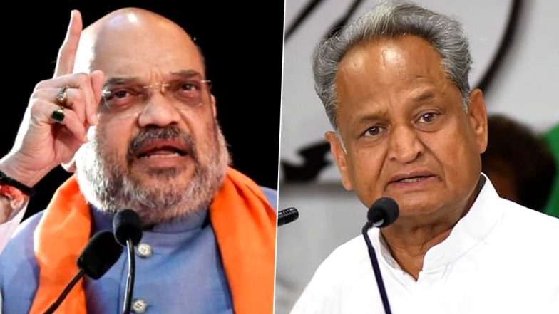 Ashok Gehlot Accuses BJP of Trying to Topple Congress Government in Rajasthan, Says MLAs Ashamed to See Amit Shah as Home Minister