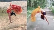 Sari, Not Sorry! Somersault, Backflip, Hula Hoop & More, These Indian Women Showcase Their Gymnastic Skills in Sarees&mdash;Perfect Blend of Grace & Talent!