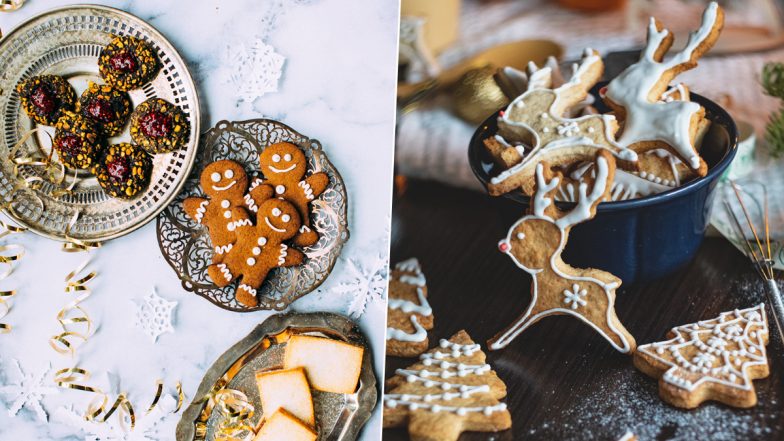 Christmas 2020 Cookie Recipes: From Pecan Snowflake Cookies to Chocolate Coins, Here’s How to Bake Delicious Sweets & Garnish the Holiday Desserts for the Festival (Watch Videos)