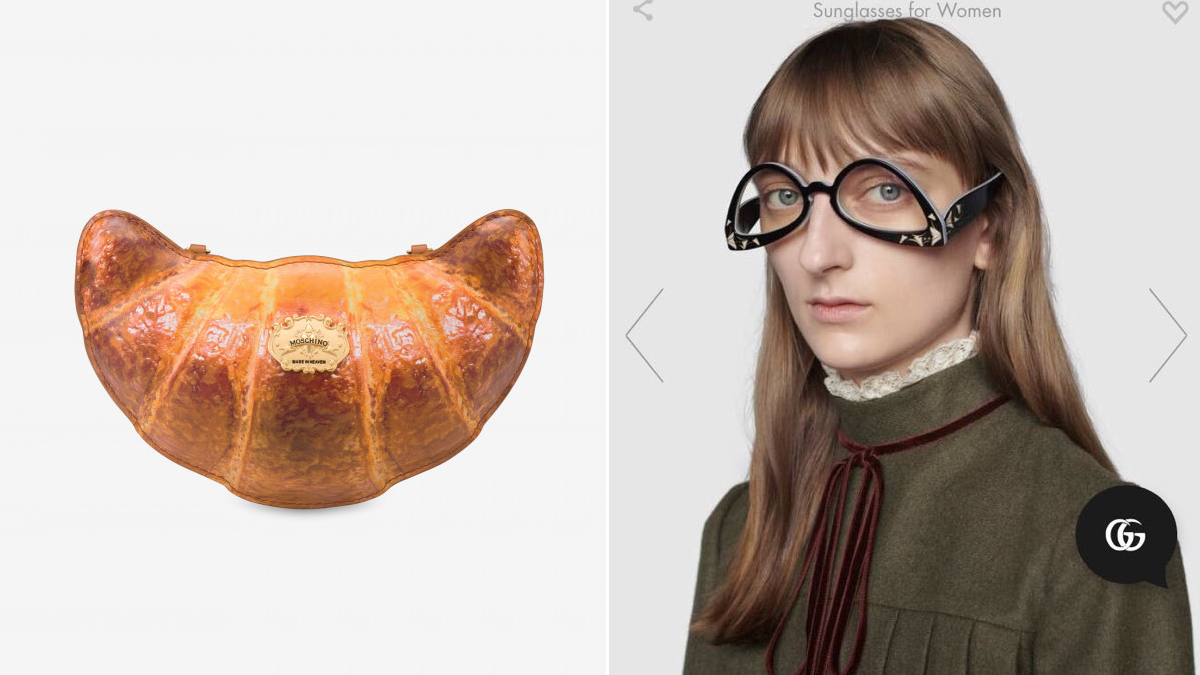 Depression rekruttere mærke Gucci's 'Upside-Down' Sunglasses and Moschino's 'Croissant' & 'Baguette'  Shaped Clutches Go Viral, Desi Twitterati Say 'Sab Milke Humko Pagal Bana  Rahe Hain' Seeing Fashion Accessories | 👍 LatestLY