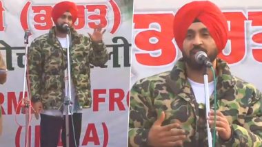 Diljit Dosanjh Asks Farmers to Be Patient, Hold Peaceful Protests; Requests Govt to Accept Their Demands (Watch Video)