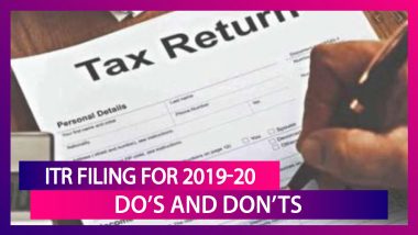 Income Tax Returns Filing for 2019-20:  Things To Know Before Last Date On December 31, 2020