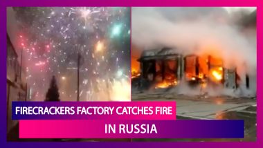 Firecrackers Factory Catches Fire In Russia; Viral Videos Show Uncontrolled Explosions