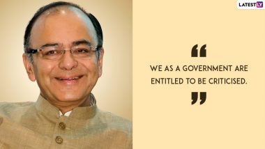 Arun Jaitley Birth Anniversary: 10 Quotes to Remember of The Late Ex-Finance Minister and BJP Stalwart