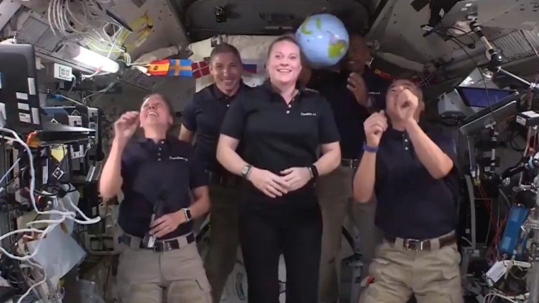 New Year Celebrations 2021 in Space: NASA's Exp 64 Replicates Times Square's Ball Drop Tradition 