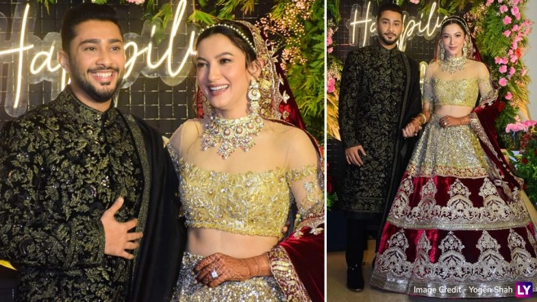 Gauahar Khan and Zaid Darbar Look Masha Allah In Their Reception Pictures