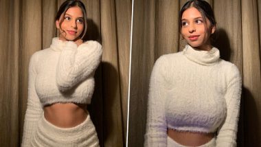 Suhana Khan Slays In A Chic Furry White Co-Ords And Her Cousin Alia Chhiba Is ‘Obsessed’ With Her Look!