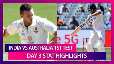 India vs Australia 1st Test Day 3 Stat Highlights: Hosts Win As India Posts Its Lowest Test Total