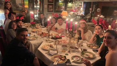 Saif Ali Khan, Kareena Kapoor Khan Ring in Christmas With a Lavish Dinner Attended by Soha Ali Khan, Kunal Kemmu and Others (View Pics)