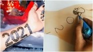 New Year 2021 Mehndi Design Videos: Latest 2021 Henna Patterns and Happy New Year Mehendi Photos to Start The New Beginning on a Pretty Note!