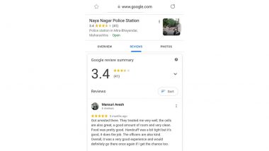 Naya Nagar Police Station 'Detainee' Wants to Get Arrested Again After Receiving Good Treatment, Old Google Review Goes Viral