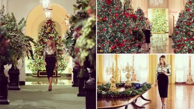 Christmas 2020 Decorations at White House: US First Lady Melania Trump Unveils Lavish Decorations for the Festive Season With ‘America the Beautiful’ As Theme (See Pics & Videos)