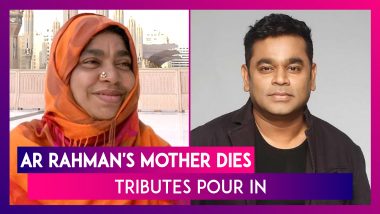 AR Rahman's Mother Kareema Begum Dies; Mohan Raja, Shekhar Kapur, Vignesh Shivan, Shreya Ghoshal & Others Tweet Tributes