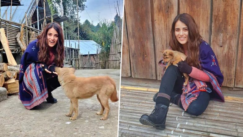 Radhika Madan Cutely Poses With a Dog but It’s Her ‘Tuada Kutta Tommy’ Reference That Is Winning Hearts
