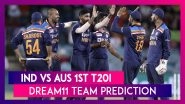 India vs Australia Dream11 Team Prediction, 1st T20I 2020: Tips To Pick Best Playing XI