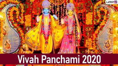 Vivah Panchami 2020 Images and HD Wallpapers for Free Download Online: WhatsApp Stickers, Facebook Greetings and Messages to Celebrate the Wedding of Lord Rama and Goddess Sita