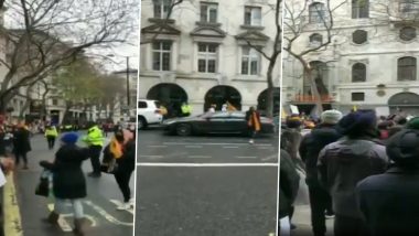 Farmers Protest: Scotland Yard Makes Arrest from Outside Indian High Commission in London During Protest Held in Solidarity with Indian Farmers