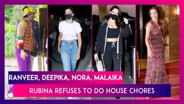 Ranveer Singh, Deepika Padukone At Gateway Of India; Nora Fatehi At The Airport; Malaika Arora & Tiger Shroff Spotted In The City