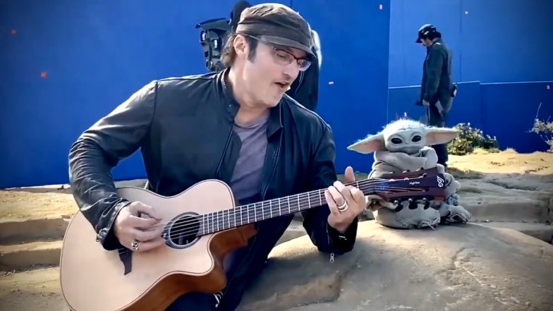 Robert Rodriguez Strumming A Guitar and Entertaining Baby Yoda is The Viral Video You Need to See Today!