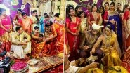 #Nischay Wedding: Niharika Konidela and Chaitanya JV&rsquo;s Tie the Knot in an Intimate Ceremony (View Pics and Videos)