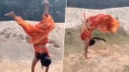 Stunt in a Sari! Mili Sarkar, International Yoga Gold Medalist Does Awesome Somersaults in Saree & You Can&rsquo;t Miss Her Viral Video