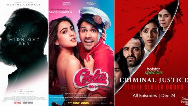 OTT Releases Of The Week: George Clooney’s The Midnight Sky, Sara Ali Khan, Varun Dhawan’s Coolie No 1, Pankaj Tripathi’s Criminal Justice Season 2 and More