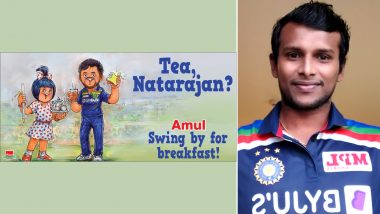 India vs Australia 2020-21: Amul Praises T Natarajan in Latest Topical Ad After Pacer Shines in T20I Debut