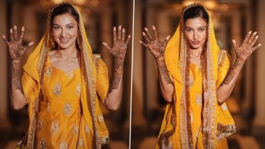 Gauahar Khan’s Glamorous Yellow Mehendi Outfit Is Woven With Memories and Family Love (View Pics)