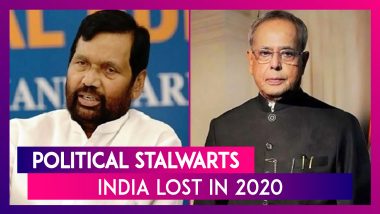 Year Ender 2020: From Pranab Mukherjee to Ram Vilas Paswan, Politicians That India Lost This Year