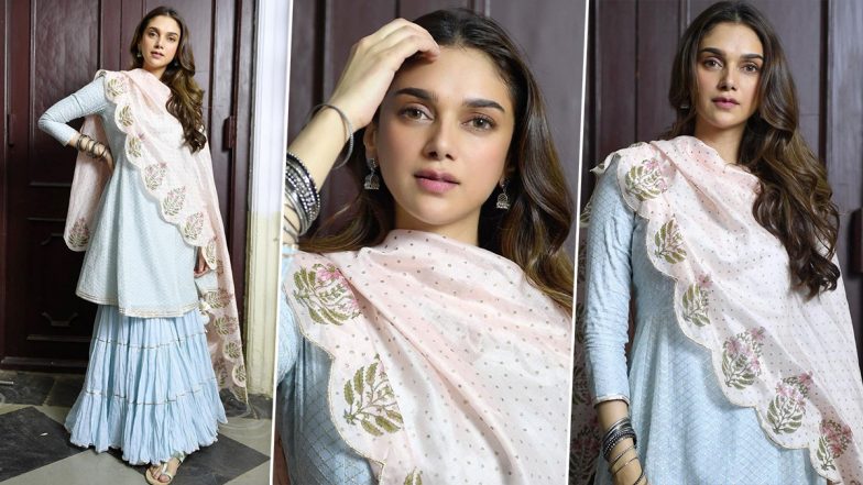 A Look at Aditi Rao Hydari’s Sharara Shenanigans As Saheba in V!