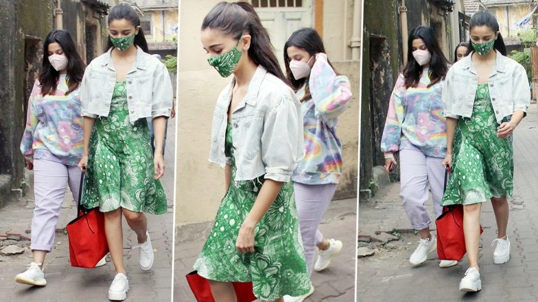 Alia Bhatt Goes Matchy Matchy With a Fabulous Floral Dress and Mask, Her Style Can Be Yours Too!