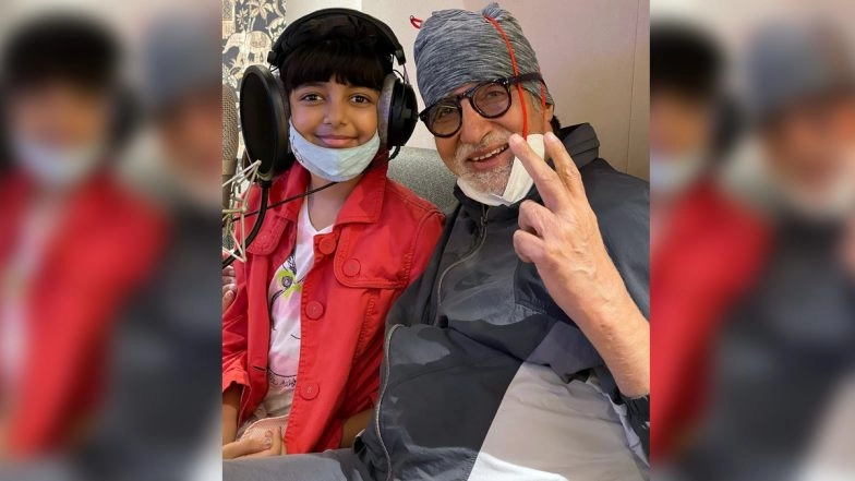 Amitabh Bachchan Enjoys a Recording Session With Granddaughter Aaradhya Bachchan, Shares an Adorable Photo on Social Media