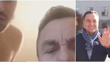 Anti-LGBT Lithuanian Politician Petras Grazulis Caught on Camera With Topless Man Behind Him Days After Anti-Gay Hungarian MEP József Szájer Resigned After Attending 25-Man Orgy!
