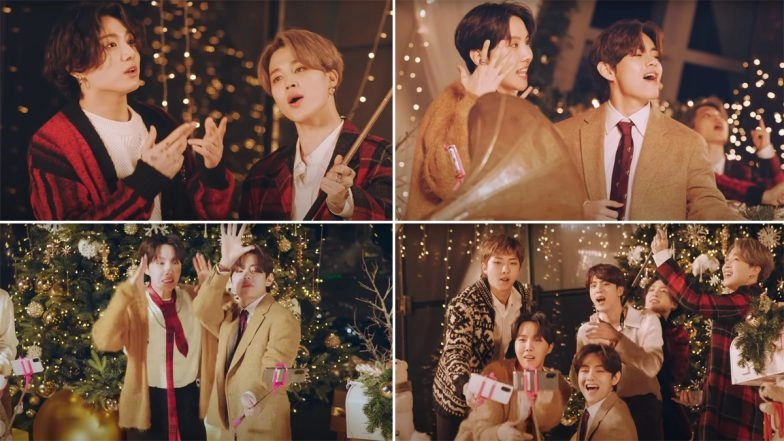 ‘Light It Up Like Dynamite!’ BTS Gets in Christmas Mood As the K-Pop Band Releases ‘Dynamite’ Holiday Remix & the Video Will Cheer You Up for the Festive Season