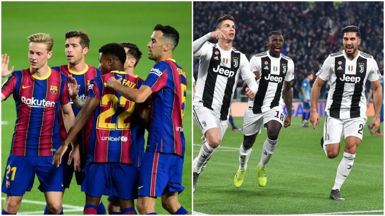 Barcelona vs Juventus Head-to-Head: Ahead of UEFA Champions League 2020–21 Group G Clash, Here Are Match Results of Last 5 BAR vs JUV UCL Football Games