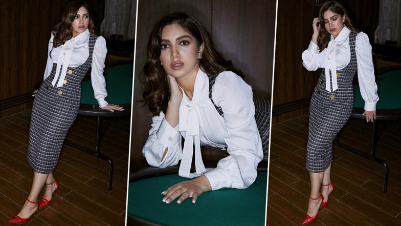 Bhumi Pednekar Is Too Glam to Give a Damn in Gingham, White and Red Vibes!