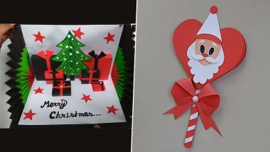 Christmas 2020 Greeting Cards & HD Images: How to Make DIY XMas Cards at Home With Messages And Santa Claus Photos (Watch Tutorial Videos)