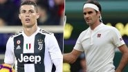 Cristiano Ronaldo Praises Roger Federer for Maintaining Top-Level Fitness Despite Growing Age; Juventus Superstar Reveals He Prefers Watching Boxing More Than Football