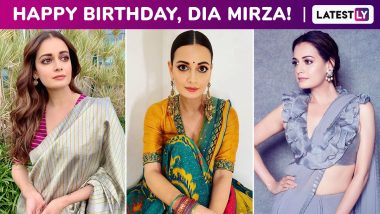 Dia Mirza Birthday Special: Ethereal Charm Is a Constant Accompaniment to All of Her Timelessly Elegant Ethnic Styles!