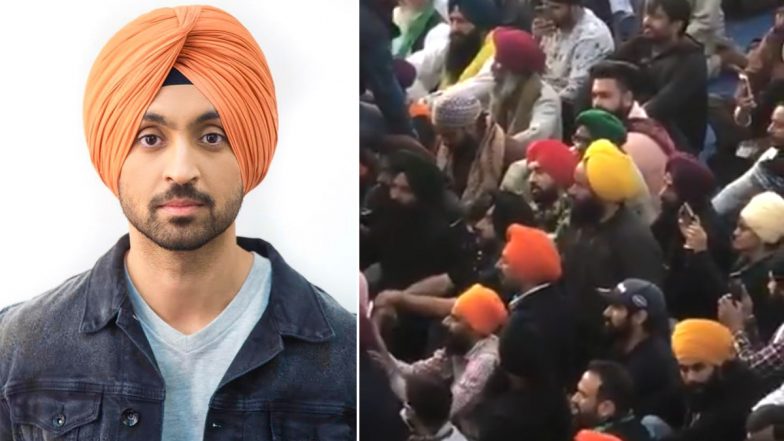 Diljit Dosanjh Joins the Farmers’ Protest at Singhu Border, Lends a Massive Support to the Cause (Watch Video)