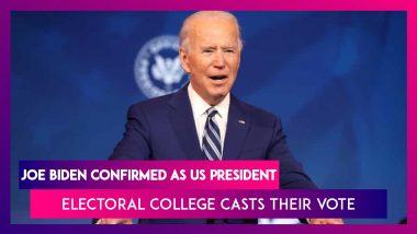 Joe Biden Confirmed As US President After Electoral College Casts Their Vote, Calls Trump's Attempts At Challenging Results Assault On Democracy