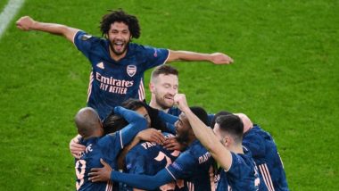 UEFA Europa League 2020: Arsenal Defeat Rapid Vienna 4-1 in Presence of 2,000 Fans at Emirates Stadium