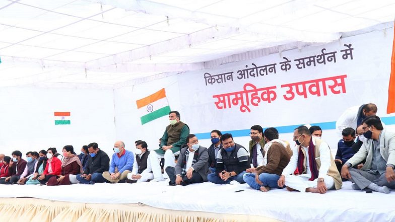 Delhi Govt Ministers, Including Manish Sisodia, Satyendar Jain, Gopal Rai, and AAP MLAs Hold ‘Hunger Strike’ in Support of Farmers’ Protest