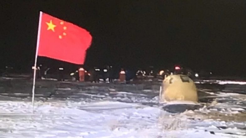 China’s Spacecraft Chang’e-5 Successfully Touches Down on Earth With Moon Samples