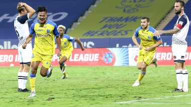 ISL 2020–21 Match Result: Jeakson Singh’s Last-Minute Goal Helps Kerala Blasters Salvage Point Against SC East Bengal